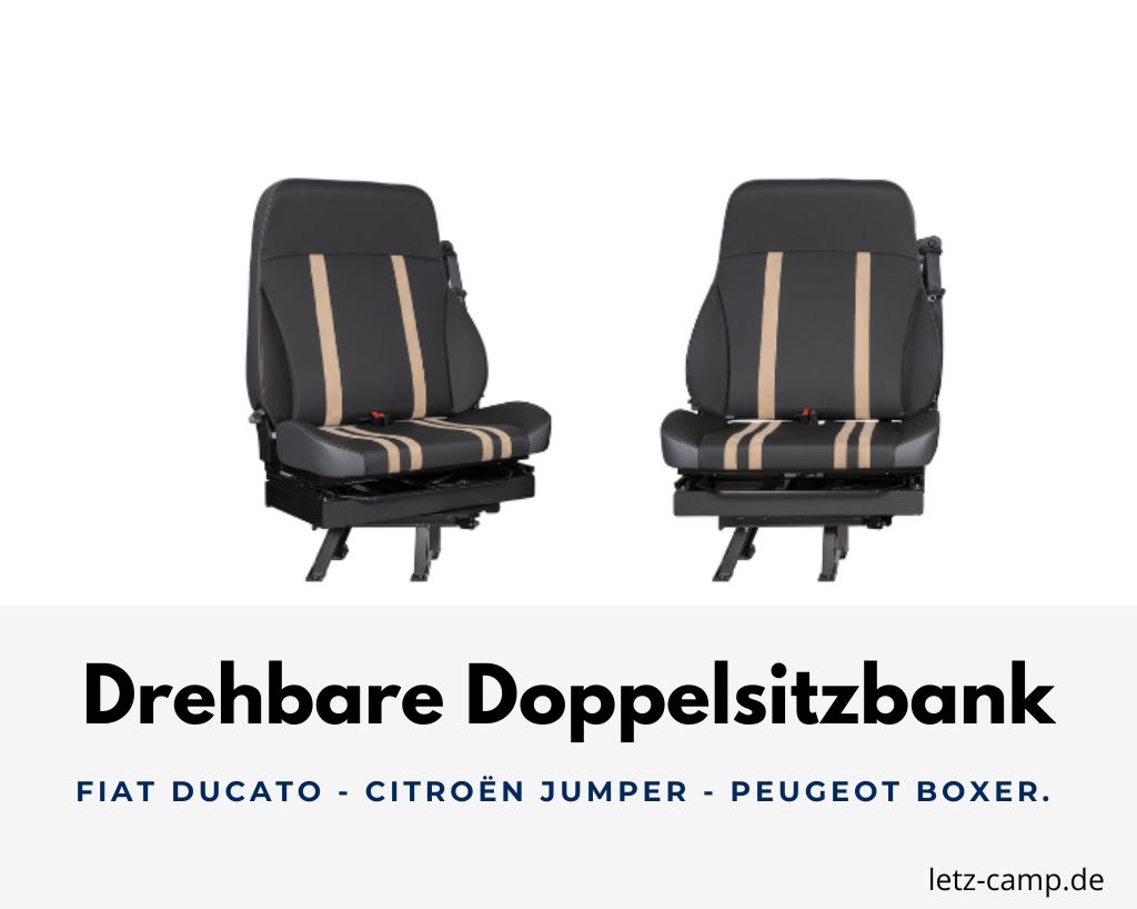 Drehkonsole Doppelsitzbank Ducato •