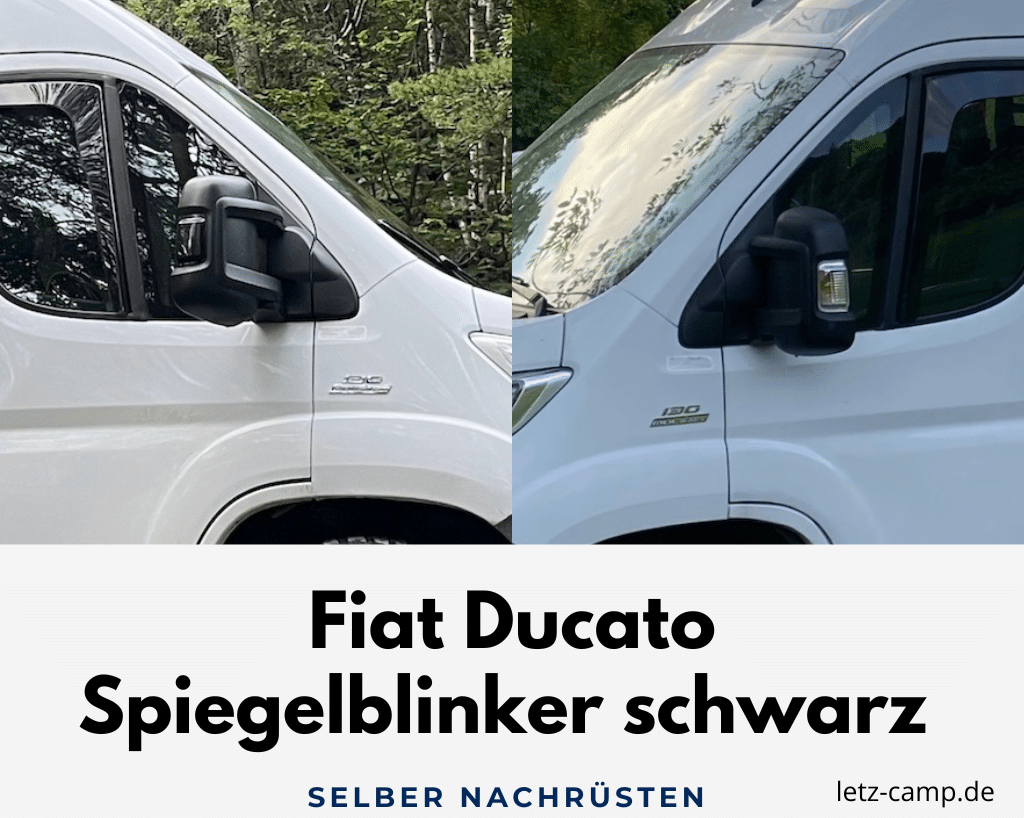 Fiat Ducato Spiegelblinker schwarz •