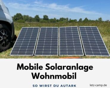 Mobile Solaranlage Wohnmobil
