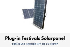 plug-in festivals Solarpanel