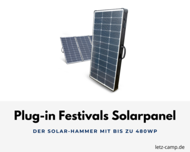 plug-in festivals Solarpanel