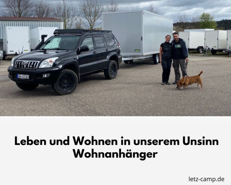 Leben und Wohnen in unserem Unsinn Wohnanhänger
