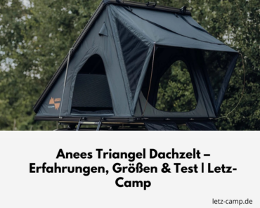 Anees Triangel Dachzelt aufgebaut beim Camping